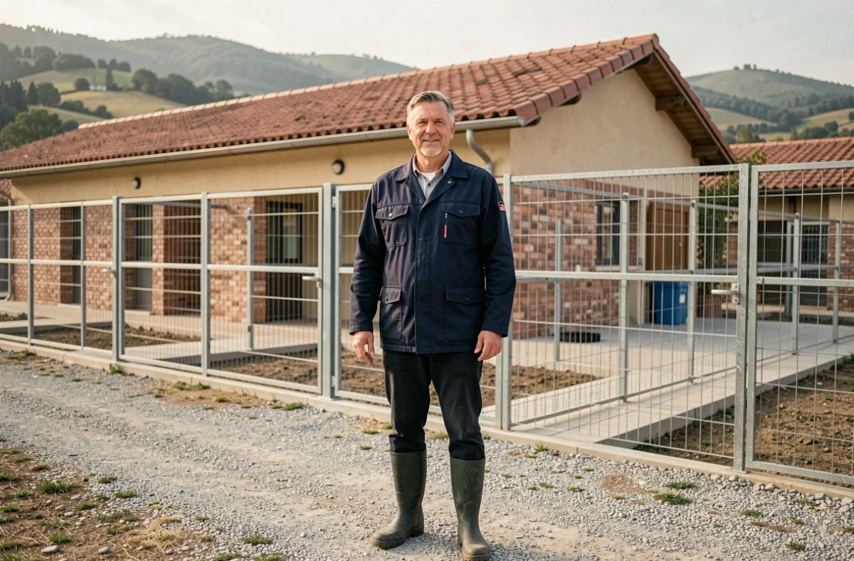 Chenil de la Tour dans le Rhône, chenil professionnel avec enclos extérieurs pour chiens