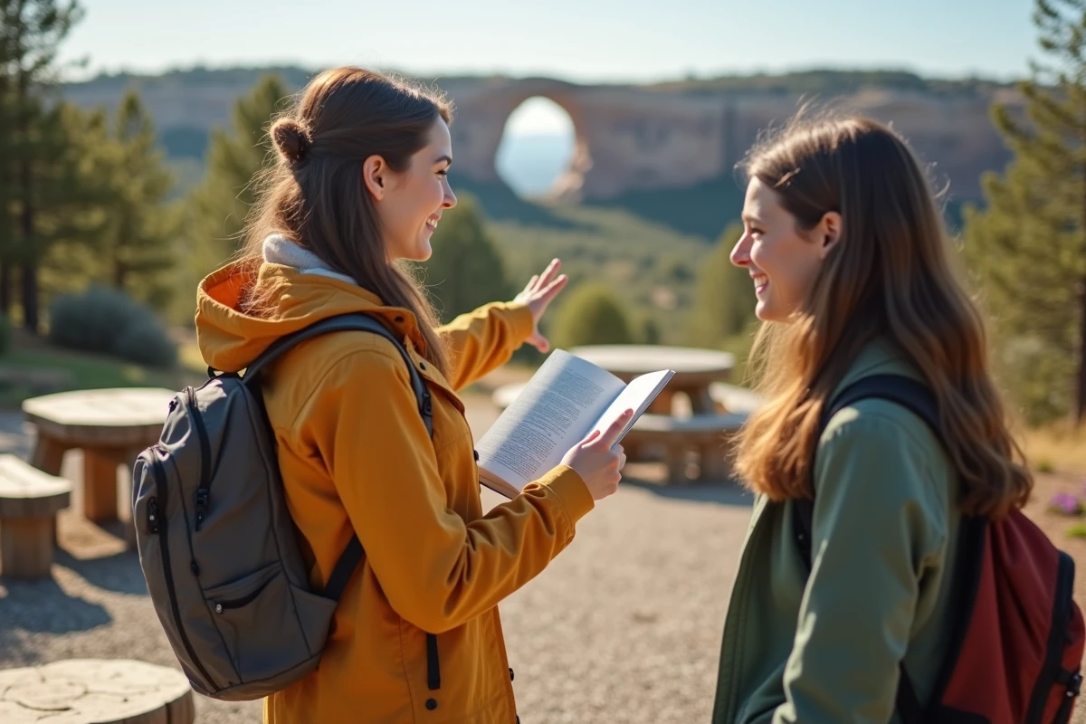 Jeune femme pointant vers l