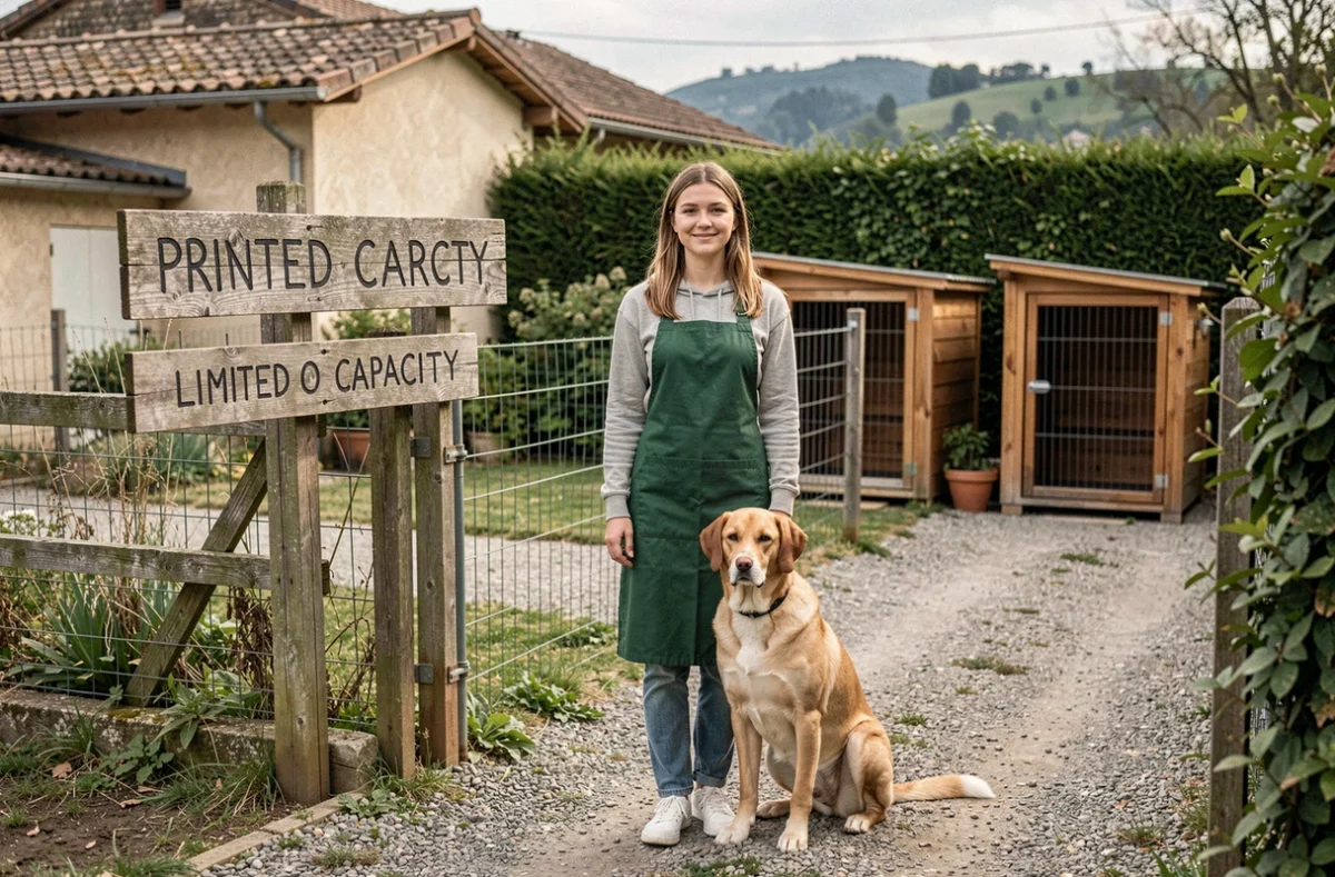 Pension canine à places limitées dans le Rhône, petite structure privée avec enclos pour chiens